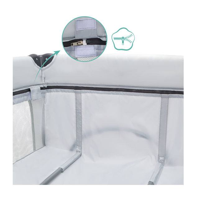 Patut pliabil Capri light grey Fillikid