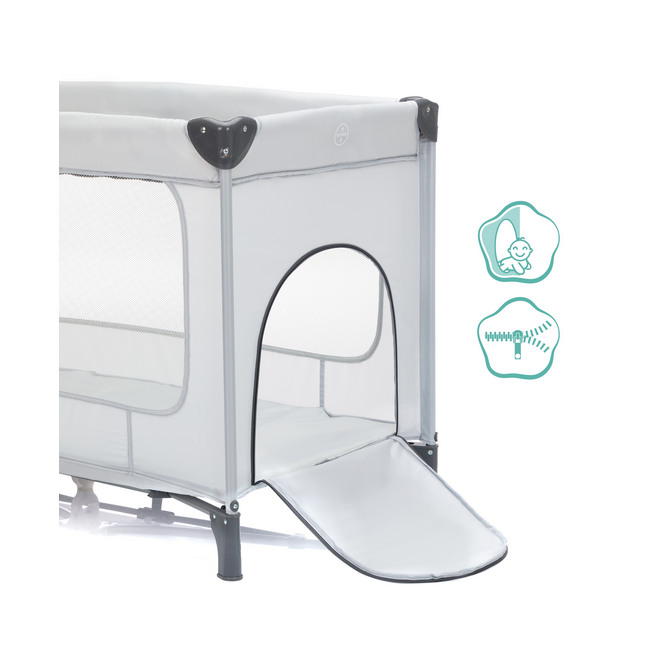 Patut pliabil Capri light grey Fillikid