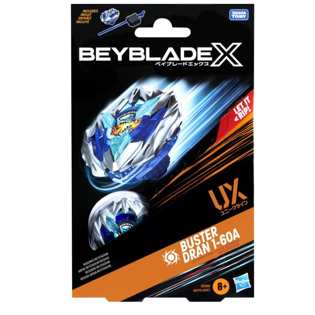 BEYBLADE X LET IT RIP SET LANSATOR SI ROATA BUSTER DRAN 1-60A UX VIVG0175_G1536