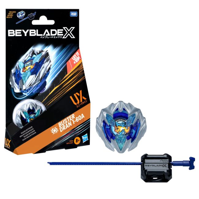 BEYBLADE X LET IT RIP SET LANSATOR SI ROATA BUSTER DRAN 1-60A UX VIVG0175_G1536