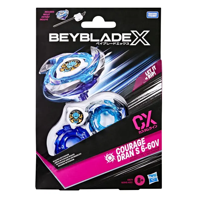 BEYBLADE X LET IT RIP SET LANSATOR SI ROATA COURAGE DRAN S 6-60V VIVG0840_G1677