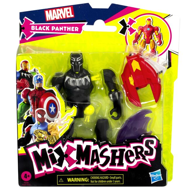 MARVEL AVENGERS MIX MASHERS FIGURINA BLACK PANTHER 12CM VIVF9265_F9268