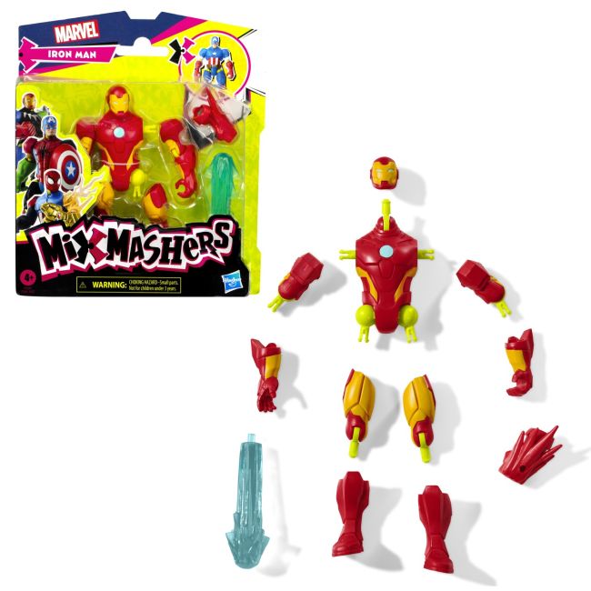 MARVEL AVENGERS MIX MASHERS FIGURINA IRON MAN 12CM VIVF9265_F9269