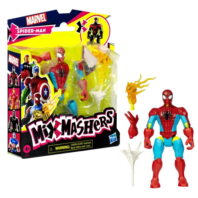 MARVEL AVENGERS MIX MASHERS FIGURINA SPIDER-MAN 12CM VIVF9205_F9213