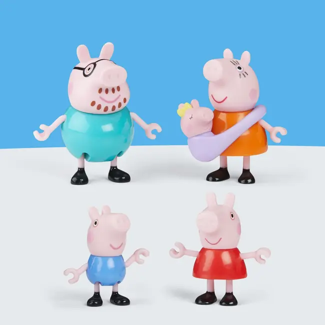 PEPPA PIG SET 5 FIGURINE FAMILIA PEPPA VIVG0506