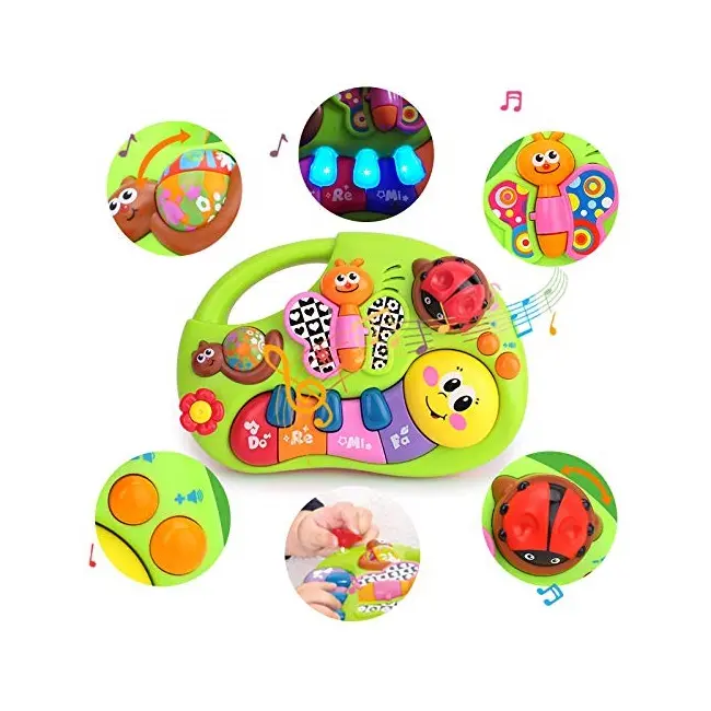 PIANINA ANIMALUTELOR VESELE CU LUMINI SI SUNETE VIV927