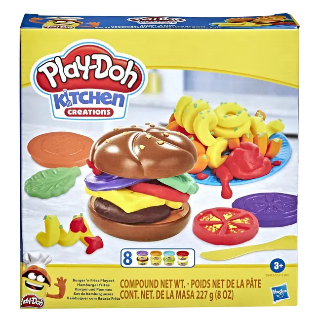 PLAY DOH KITCHEN CREATIONS SET DE GATIT HAMBURGER VIVE5112_E5472