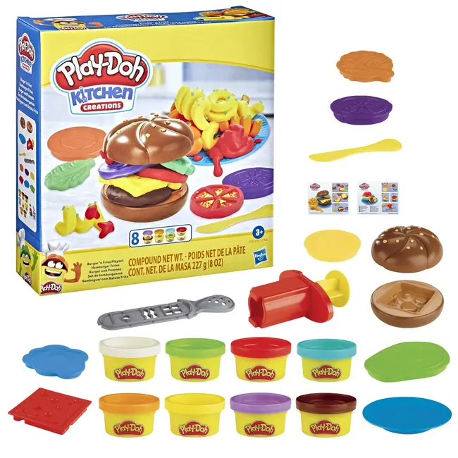PLAY DOH KITCHEN CREATIONS SET DE GATIT HAMBURGER VIVE5112_E5472