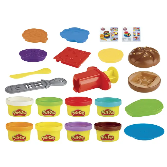PLAY DOH KITCHEN CREATIONS SET DE GATIT HAMBURGER VIVE5112_E5472