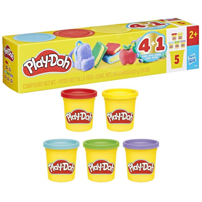 PLAY DOH SET 5 CUTII PLASTELINA VIVG1860