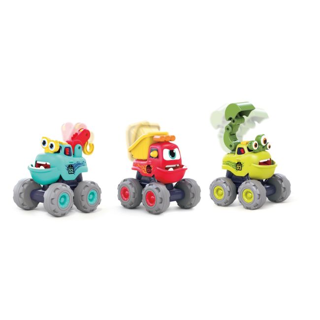 SET 3 MASINUTE DE CONSTRUCTIE MONSTRULETII AMUZANTI CU FRICTIUNE VIVHE7911