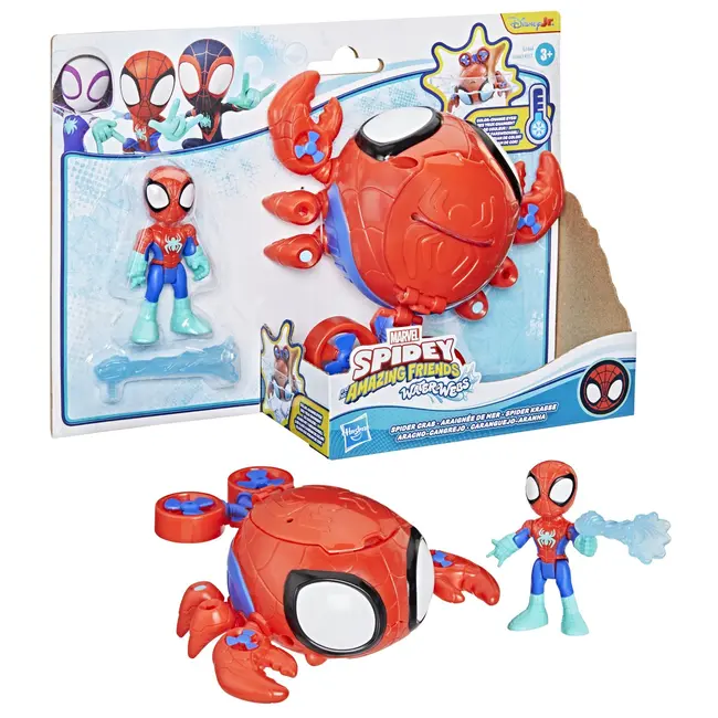 SPIDEY SI PRIETENII LUI UIMITORI MARVEL SET FIGURINA 7.6CM SI SUBMARINUL CRAB PAIANJEN VIVG0663_G1464