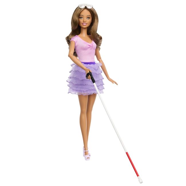 BARBIE FASHIONISTAS PAPUSA BARBIE CU BASTON PENTRU NEVAZATORI VIVMTFBR37_HRH17