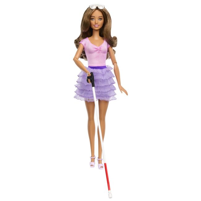 BARBIE FASHIONISTAS PAPUSA BARBIE CU BASTON PENTRU NEVAZATORI VIVMTFBR37_HRH17