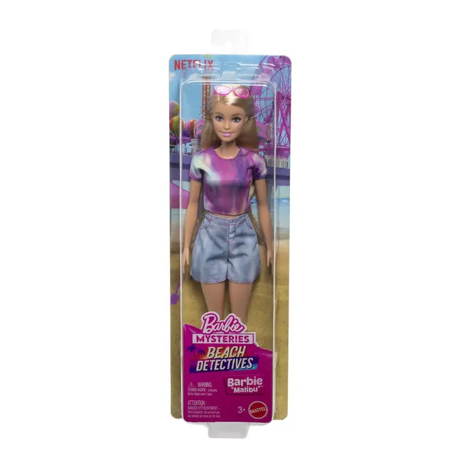 BARBIE MYSTERIES DETECTIVI PE PLAJA PAPUSA BARBIE MALIBU VIVMTJFV63