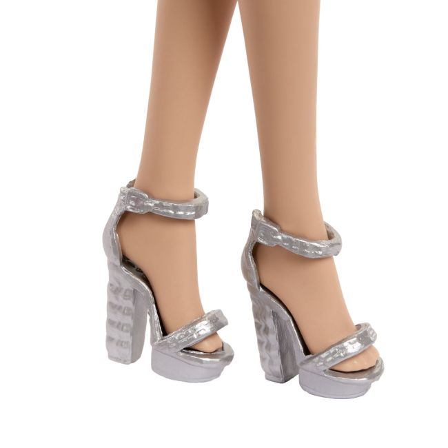 BARBIE PAPUSA BARBIE COLECTIE ANIVERSARA 80 DE ANI BLONDA CU ROCHIE ROSIE RUBIN VIVMTJGD25