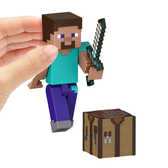 MINECRAFT CRAFT A BLOCK FIGURINA STEVE 8CM VIVMTGTP08_JCN28