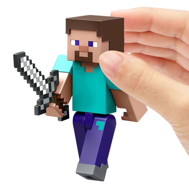 MINECRAFT CRAFT A BLOCK FIGURINA STEVE 8CM VIVMTGTP08_JCN39