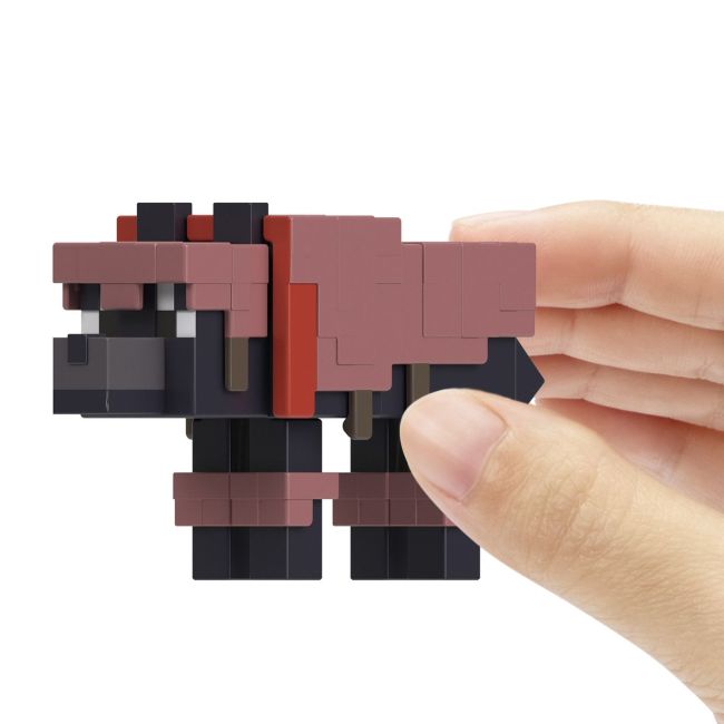 MINECRAFT CRAFT A BLOCK FIGURINA TAMED WOLF 8CM VIVMTGTP08_JCN35