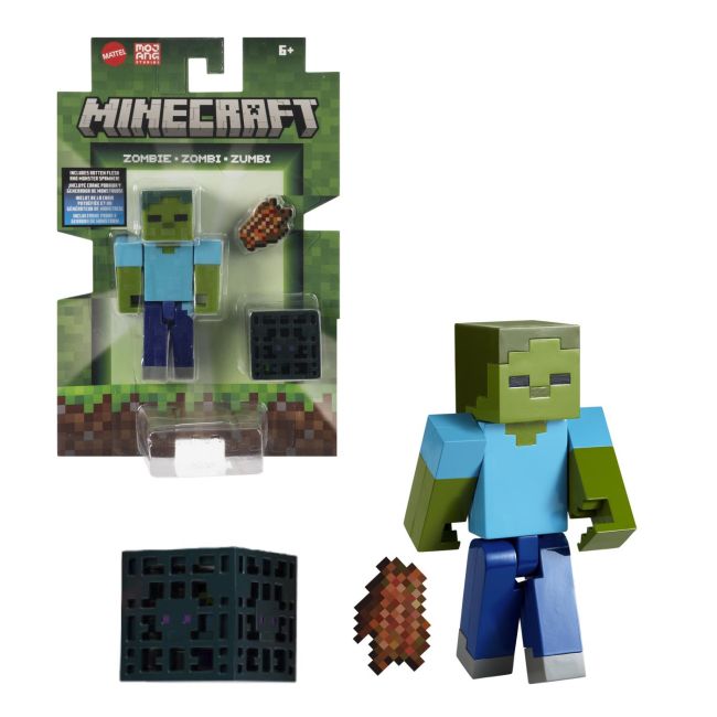 MINECRAFT CRAFT A BLOCK FIGURINA ZOMBI 8CM VIVMTGTP08_JCN44