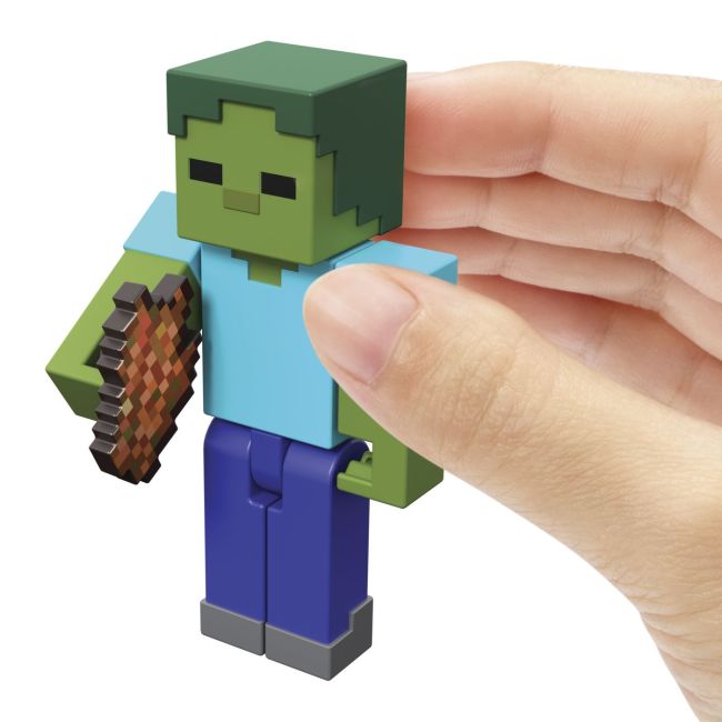 MINECRAFT CRAFT A BLOCK FIGURINA ZOMBI 8CM VIVMTGTP08_JCN44