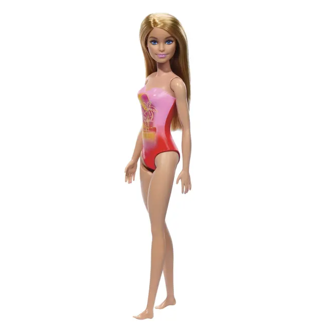 PAPUSA BARBIE BLONDA CU COSTUM DE BAIE ROZ LA PISCINA VIVMTDWJ99_HXX48