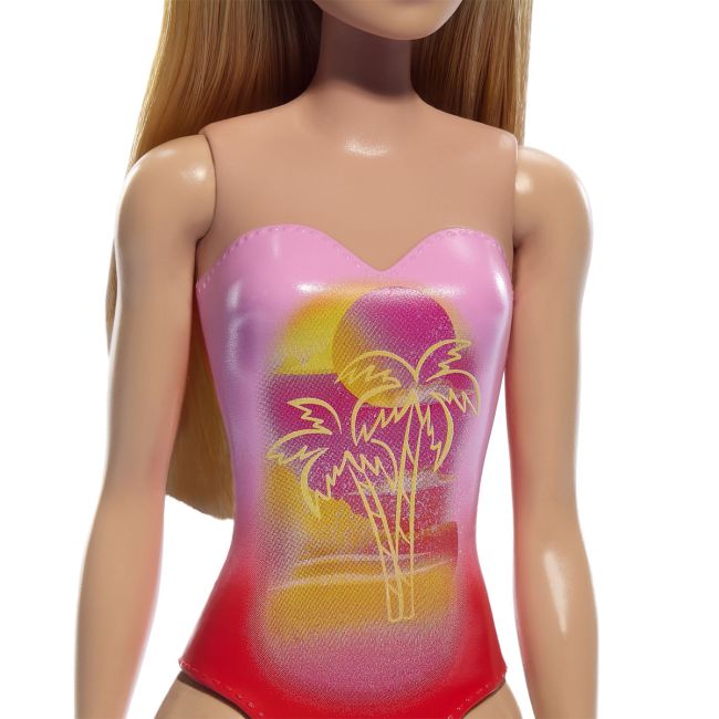 PAPUSA BARBIE BLONDA CU COSTUM DE BAIE ROZ LA PISCINA VIVMTDWJ99_HXX48