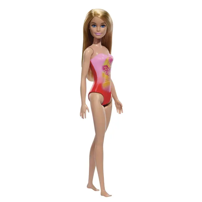 PAPUSA BARBIE BLONDA CU COSTUM DE BAIE ROZ LA PISCINA VIVMTDWJ99_HXX48