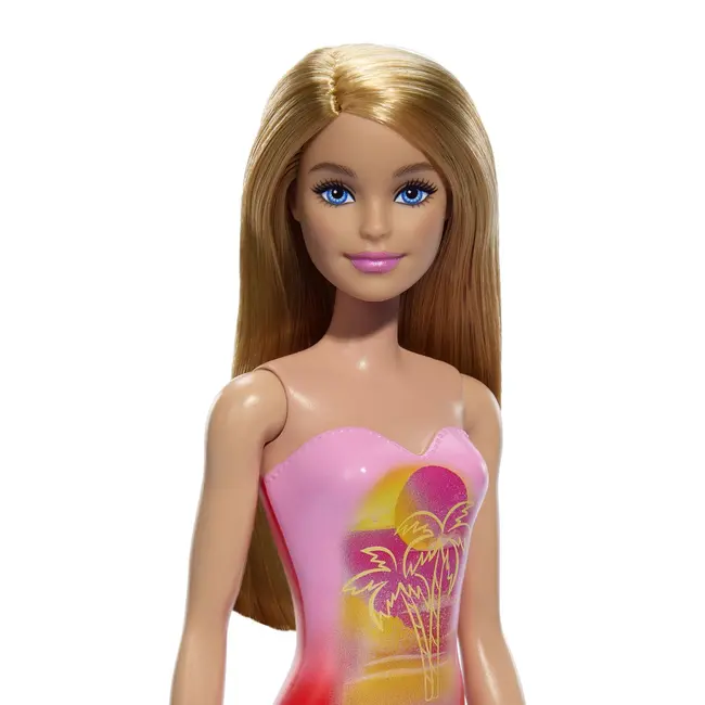 PAPUSA BARBIE BLONDA CU COSTUM DE BAIE ROZ LA PISCINA VIVMTDWJ99_HXX48
