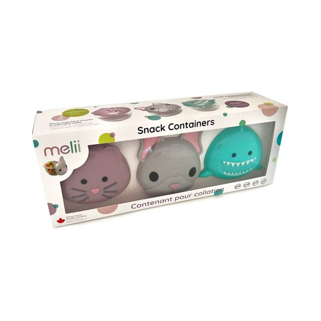 SET 3 RECIPIENTE HRANA BEBE, MELII, BULLDOG, RECHIN, PISICA CUTIE VIVML14855