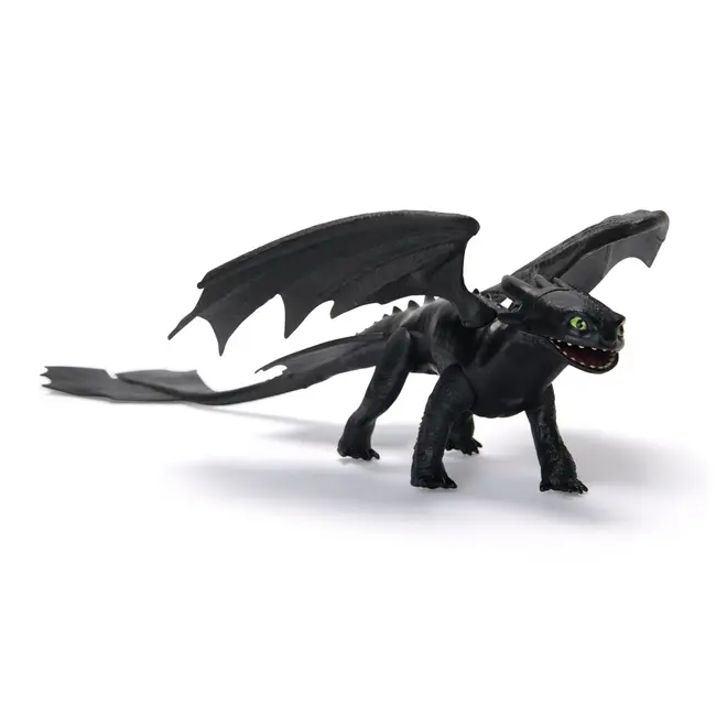 CUM SA ITI DRESEZI DRAGONUL FIGURINA DRAGON TOOTHLESS CU ARIPI MOBILE 20CM VIV6074171_20153913