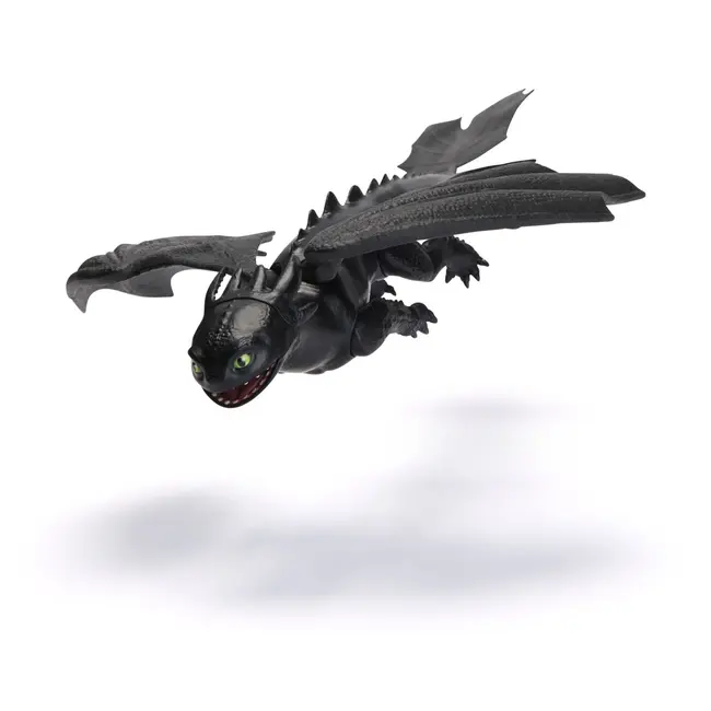 CUM SA ITI DRESEZI DRAGONUL FIGURINA DRAGON TOOTHLESS CU ARIPI MOBILE 20CM VIV6074171_20153913
