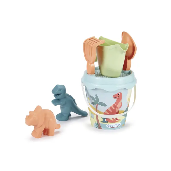 ECOIFFIER  SET GALEATA DINO CU 2 FORME DE NISIP 17CM VIV7600000462