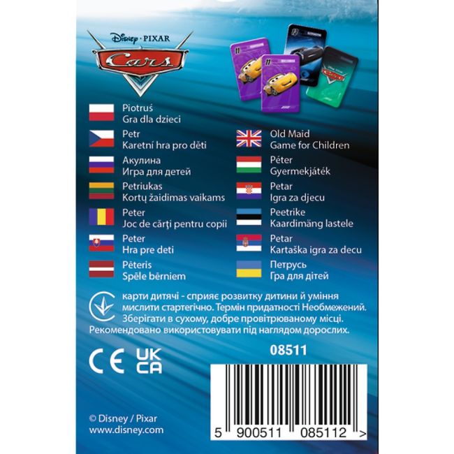 JOC DE CARTI PACALICI DISNEY CARS VIV08511