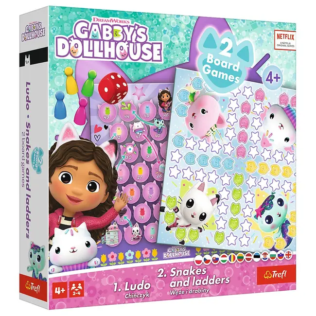 JOC DREAM WORKS GABBYS HOUSE 2IN1 LUDO SI SERPISORI SCARI VIV02590