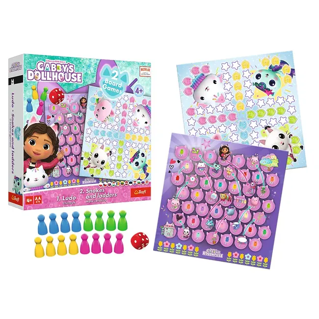 JOC DREAM WORKS GABBYS HOUSE 2IN1 LUDO SI SERPISORI SCARI VIV02590