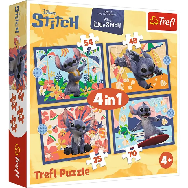 PUZZLE 4IN1 DISNEY LILO SI STITCH VACANTA IN HAWAII VIV34666