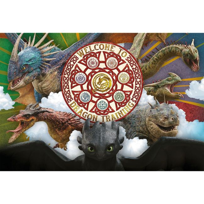 PUZZLE TREFL 100 CUM SA ITI DRESEZI DRAGONUL DRAGONI IN ACTIUNE VIV16524