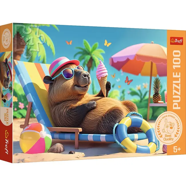 PUZZLE TREFL 100 RELAXARE IN STIL CAPIBARA VIV16537