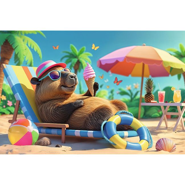 PUZZLE TREFL 100 RELAXARE IN STIL CAPIBARA VIV16537