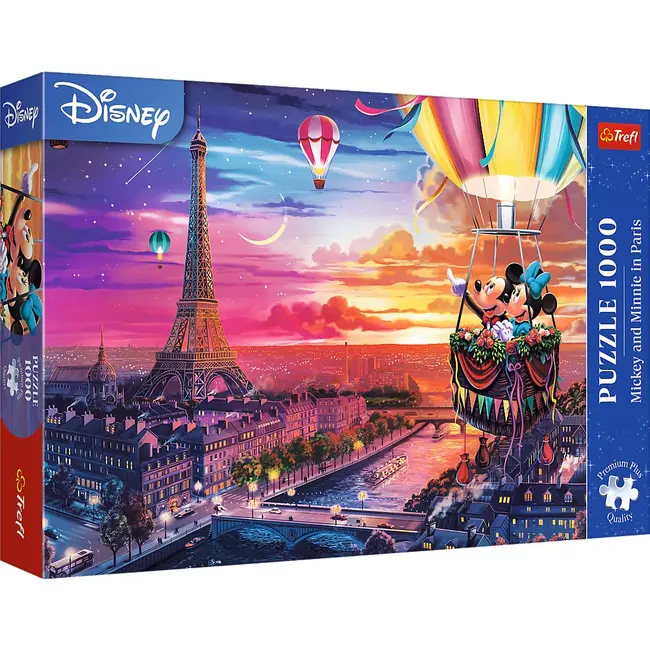 PUZZLE TREFL 1000 PREMIUM PLUS DISNEY MICKEY SI MINNIE IN PARIS VIV10917