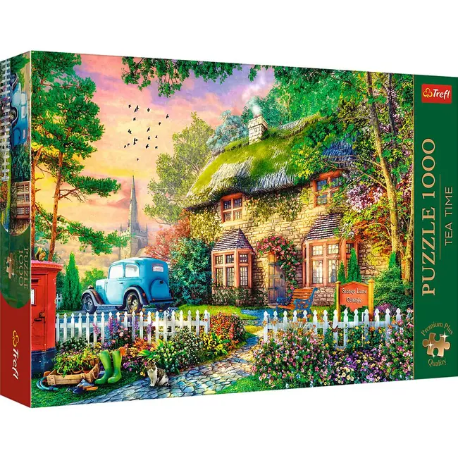 PUZZLE TREFL 1000 PREMIUM PLUS TEA TIME CASUTA STONEY LANE VIV10852