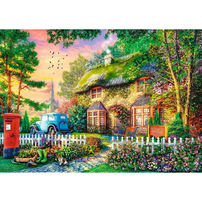 PUZZLE TREFL 1000 PREMIUM PLUS TEA TIME CASUTA STONEY LANE VIV10852