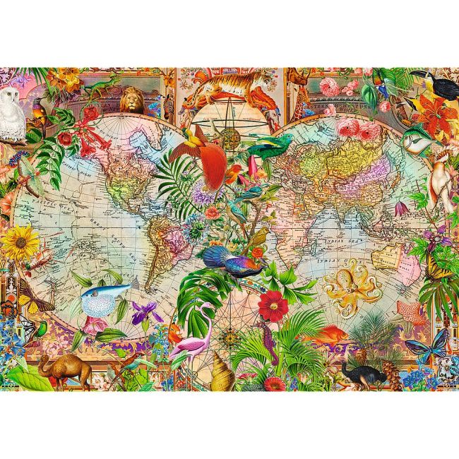 PUZZLE TREFL 1000 PREMIUM PLUS TEA TIME HARTA ANTICA A LUMII VIV12077