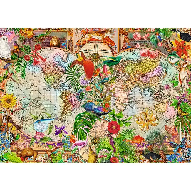 PUZZLE TREFL 1000 PREMIUM PLUS TEA TIME HARTA ANTICA A LUMII VIV12077