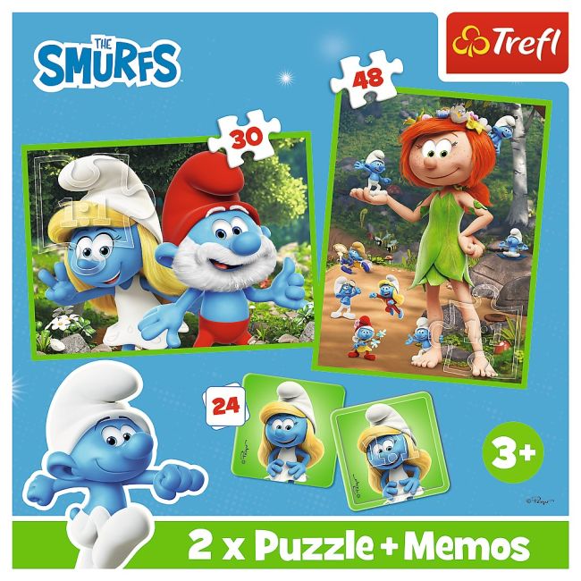 PUZZLE TREFL 2IN1 MEMO STRUMFII SI PRIETENII LUI VIV93656