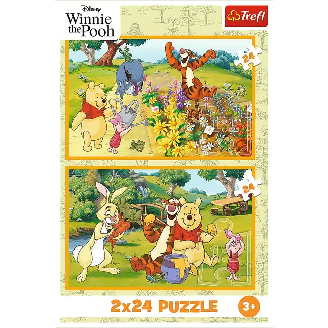 PUZZLE TREFL 2X24 DISNEY WINNIE THE POOH ZI DE JOACA CU WINNIE SI PRIETENII VIV34436