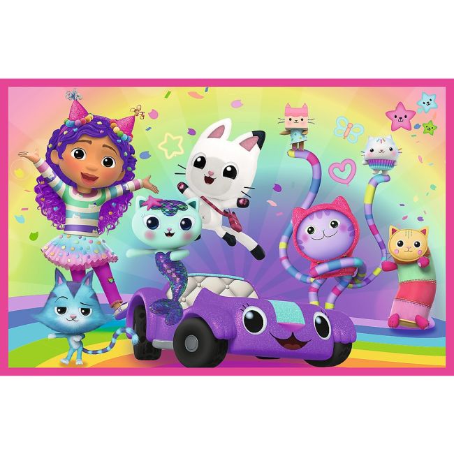 PUZZLE TREFL 2X24 GABBYS DOLLHOUSE AVENTURILE LUI GABBY VIV34433