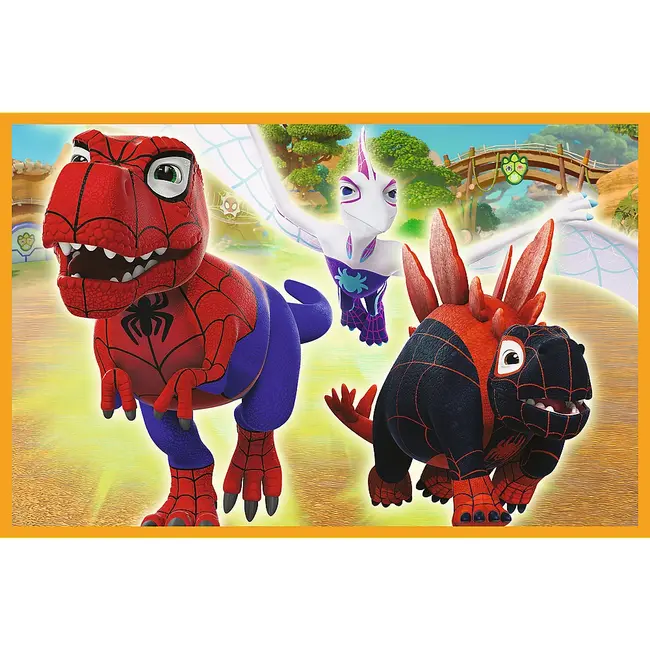 PUZZLE TREFL 2X24 SPIDEY AND HIS AMAZING FRIENDS DINO-WEBS SPIDEY SI DINOZAURII VIV34432
