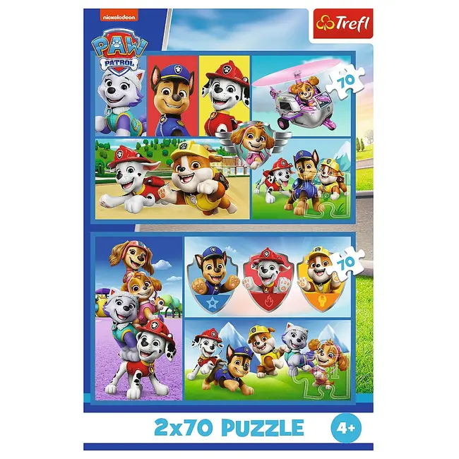 PUZZLE TREFL 2X70 PATRULA CATELUSILOR ECHIPA CATELUSILOR VIV34441